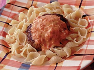 トマトクリームソース　ハンバーグ