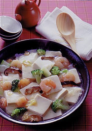 豆腐とえびの炒め煮