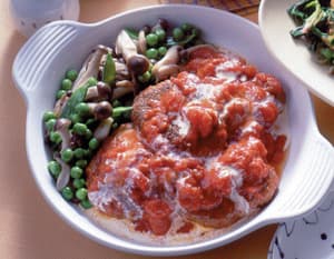 ハンバーグのトマト煮
