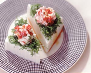 クリームチーズの梅風味やっこ