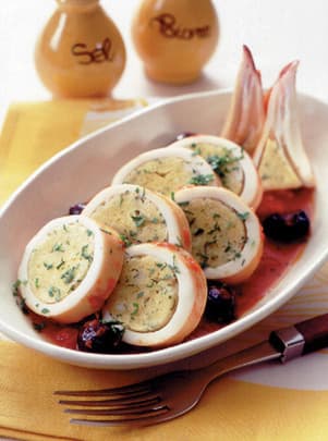 いかの卵詰め　トマト煮