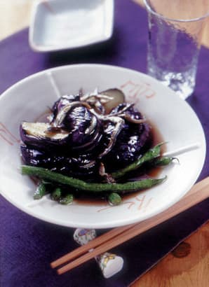 なすといんげんの揚げ煮