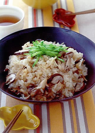 きのこと帆立ての炊き込みご飯