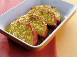 ハムのマスタードパン粉焼き