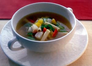 マカロニ入り野菜スープ