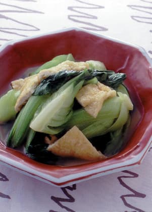 青梗菜と油揚げのさっと煮