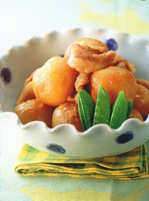新じゃがの揚げ煮
