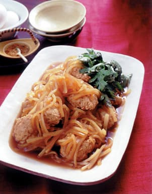 大根とつくねのすき煮