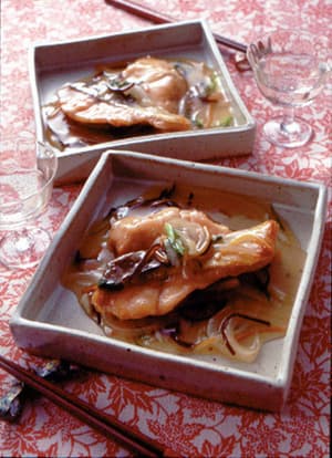 鮭のソテー　野菜あんかけ