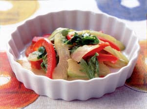 セロリの辛子炒め