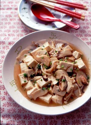 豆腐ときのこの和風煮