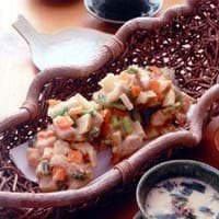 鶏肉と野菜のかき揚げ