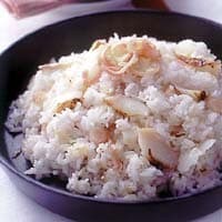 焼き魚とみょうがの混ぜずし
