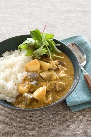 なすと鶏ひきのカレー