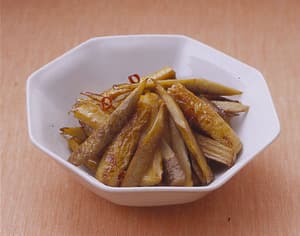 ごぼうの甘辛炒め