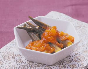 オクラのケチャップ煮