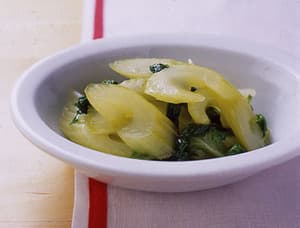 セロリの甘酢炒め