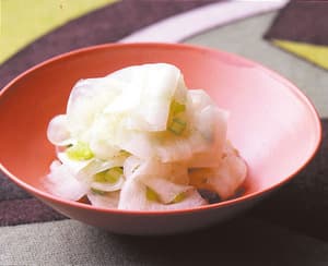 大根の昆布茶あえ