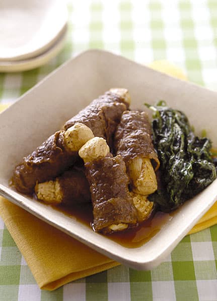 肉巻き豆腐の煮もの