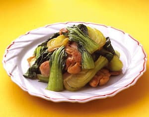 青梗菜と鶏肉の中華炒め