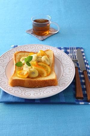 オレンジとバナナのフレンチトースト