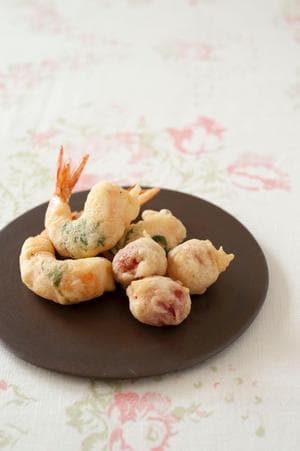 えびとプチトマトのフリッター