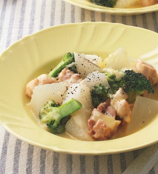 大根と鶏もも肉のチーズ煮