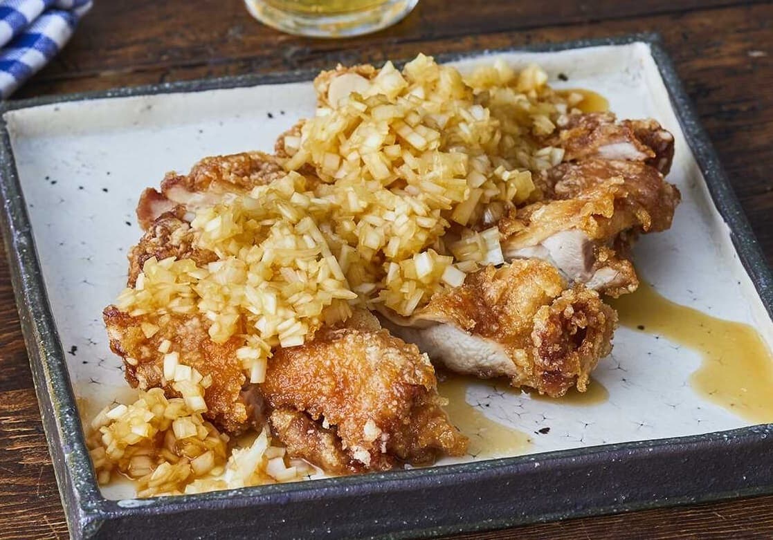 揚げ鶏のねぎソース